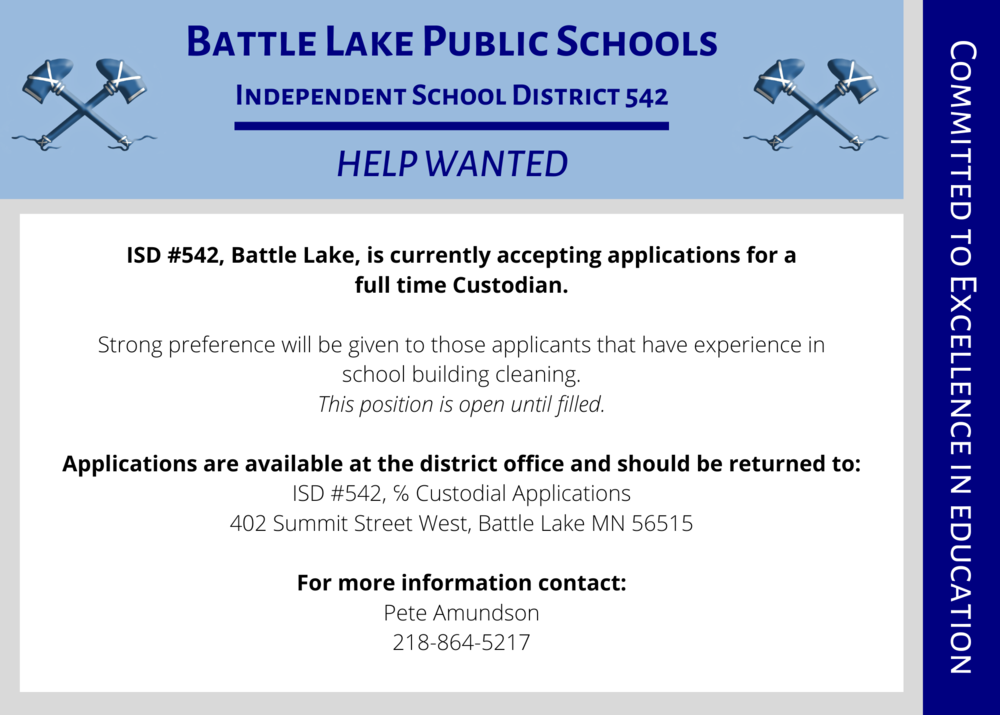 Help Wanted - Custodian