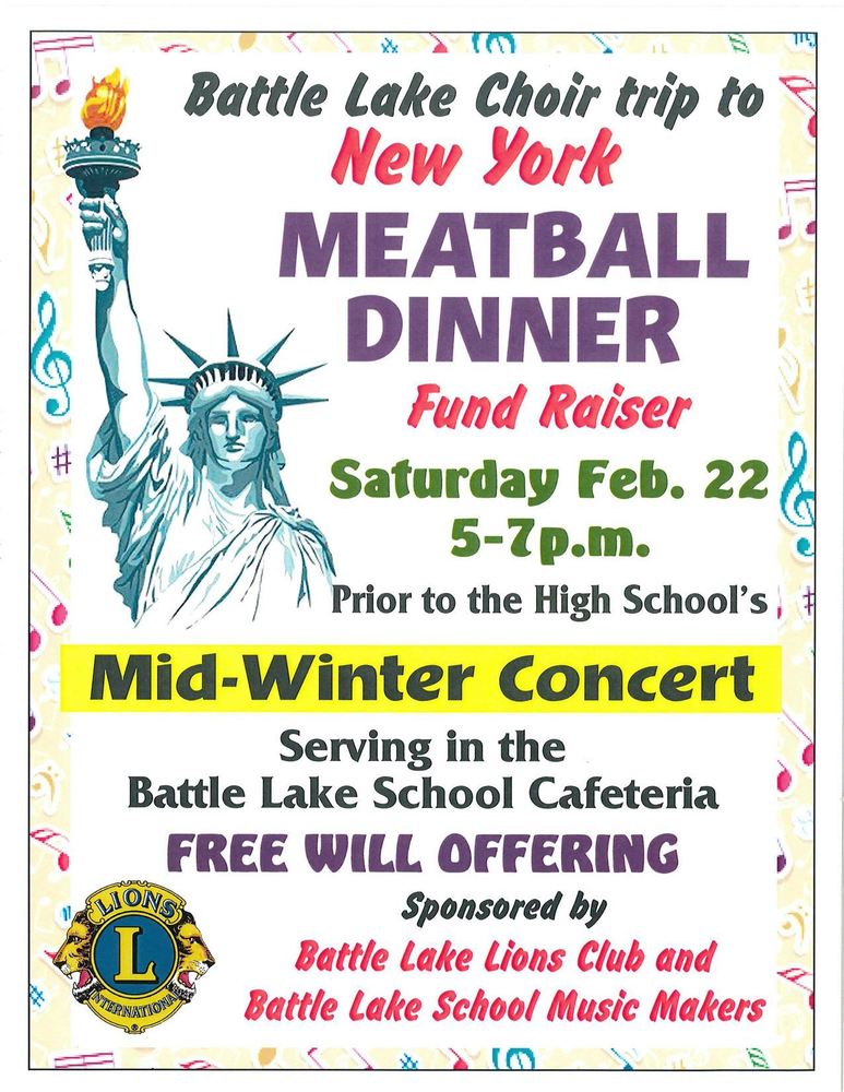 Meatball Dinner/Concert Poster