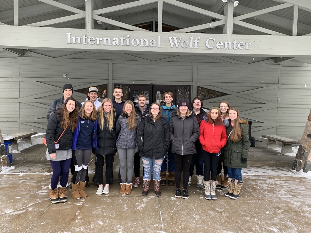 Advanced Biology class heads to the International Wolf Center in Ely, MN 
