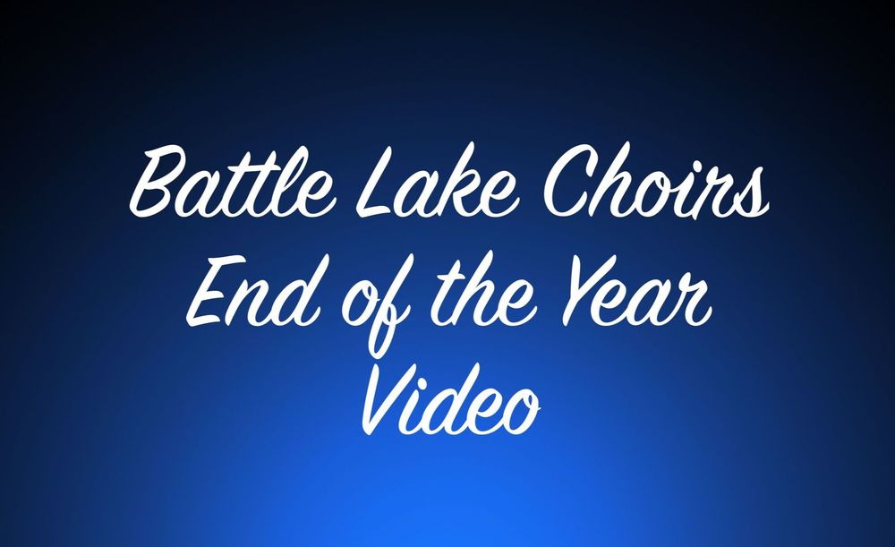 End of the Year Choir Video