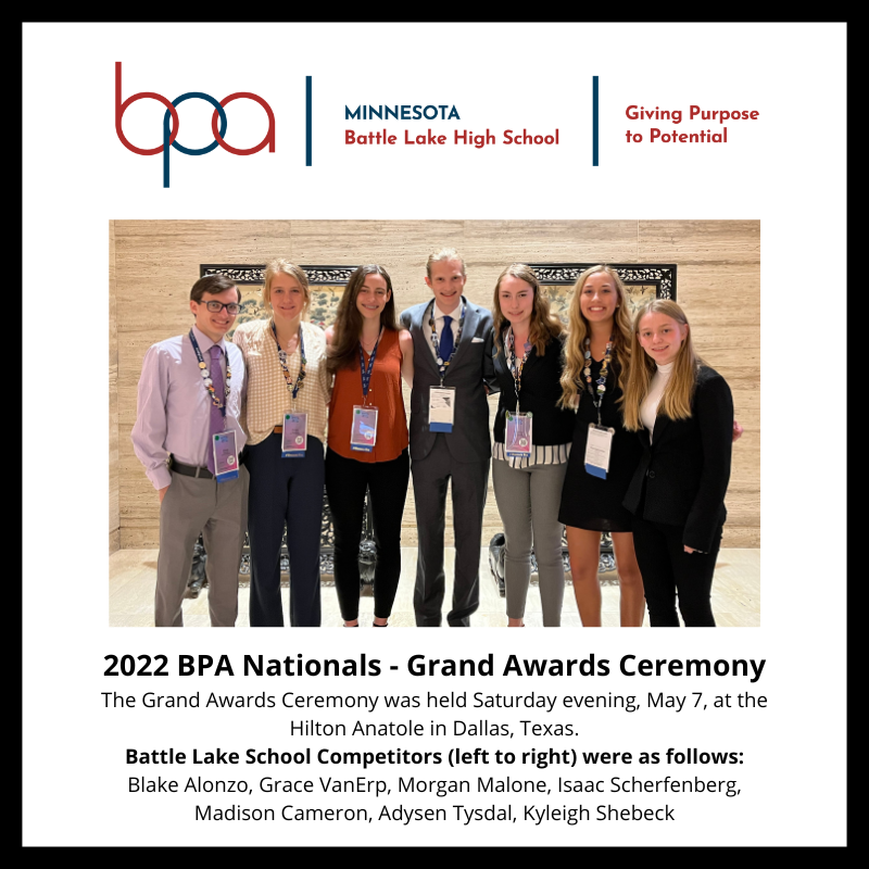 2022 BPA Nationals - Grand Awards Competitors